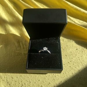 Moissanite Sterling 925 Silver Women's Ring